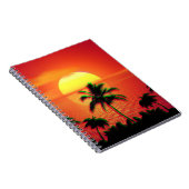 Carnet Ancienne vague de soleil des Caraïbes Rétro esthét (Côté Droit)