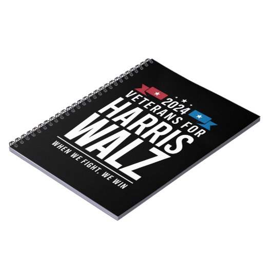 Carnet Anciens Combattants Pour Harris Walz Présidentiell (Côté gauche)