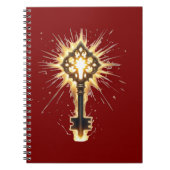 Carnet Ancient Fantasy Key with Magical Light – Radiant E (Devant)