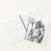 Carnet Ancient Greek Poseidon Stone Statue Graphic (Intérieur)