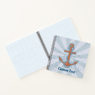 Carnet Ancre avec chaîne