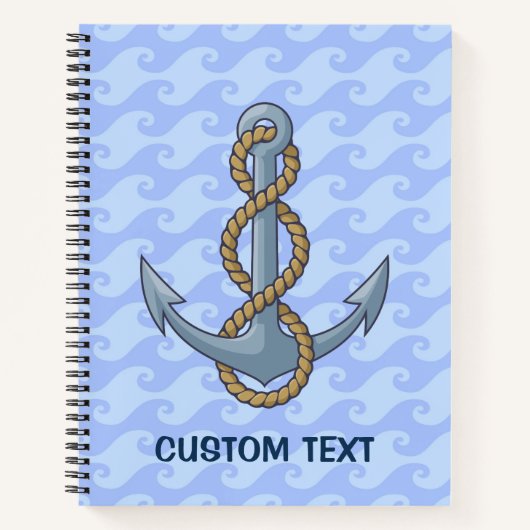 Carnet Ancre avec corde (Devant)