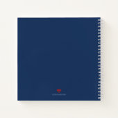 Carnet Ancre blanche marine sur la recette photo de la fa (Dos)