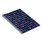 Carnet ancre colorée design marine motif (Côté Droit)