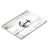 Carnet Ancre de marine rustique de plage et florale audac (Côté gauche)