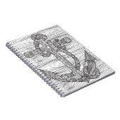 Carnet Ancre et corde de style (Côté Droit)