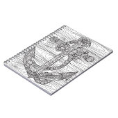 Carnet Ancre et corde de style (Côté gauche)