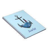 Carnet Ancre et phare personnalisables (version 3) (Côté Droit)