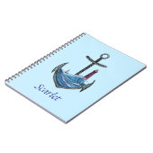 Carnet Ancre et phare personnalisables (version 3) (Côté gauche)