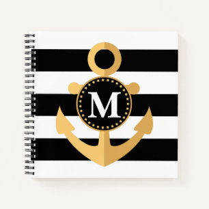 Carnet Ancre et rayures