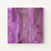 Carnet Ancre florale rose | Bleu tendance (Dos)