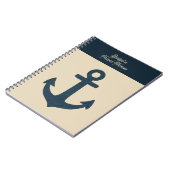 Carnet Ancre maritime avec Monogram Beige Voyage sur la c (Côté gauche)