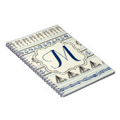 Carnet Ancre nautique Corde nautique Monogramme Note Livr (Côté Droit)