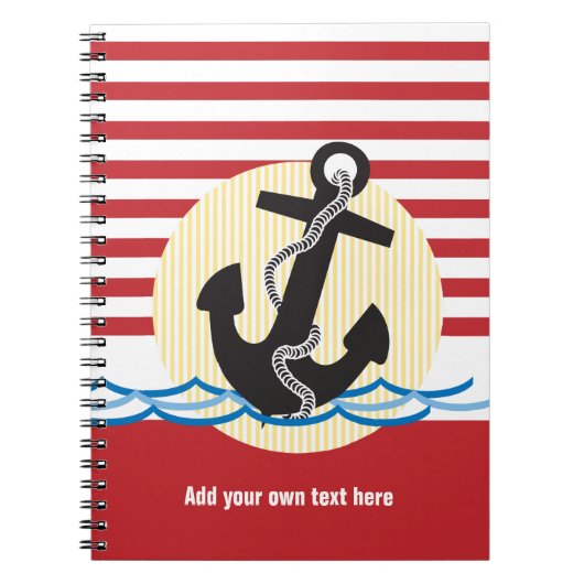 Carnet Ancre, Soleil et Eau Nautique (Devant)