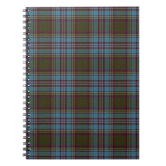Carnet Anderson Clan Tartan – Scottish Plaid Notebook (Devant)