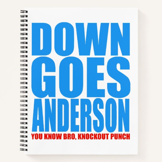 Carnet Anderson Tombe (Devant)