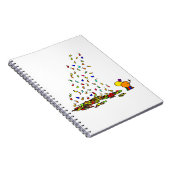 Carnet âne abstrait et feuilles (Côté Droit)