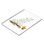 Carnet âne abstrait et feuilles (Côté gauche)