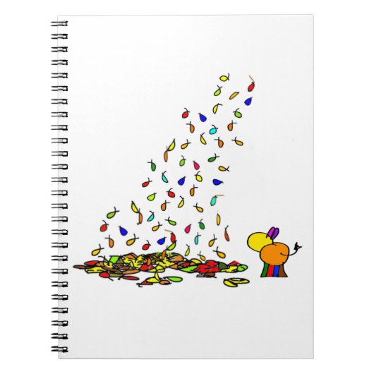 Carnet âne abstrait et feuilles (Devant)