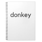 Carnet âne foncé (Devant)