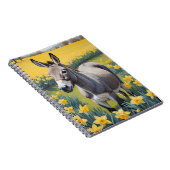 Carnet Âne Vibrant Et Daffodiques Jaunes (Côté Droit)