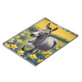 Carnet Âne Vibrant Et Daffodiques Jaunes (Côté gauche)