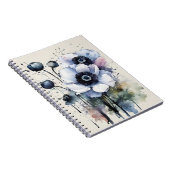 Carnet Anémone - Fleurs aquarelle (Côté Droit)