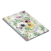 Carnet Anémones rose, blanche et jaune (Côté Droit)