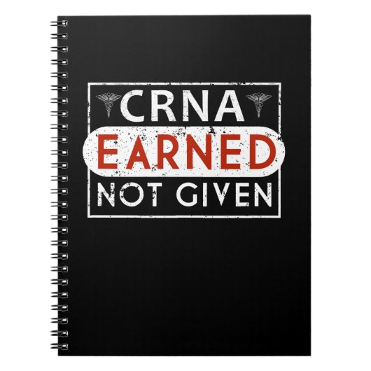 Carnet Anesthésiste d'anesthésiste enregistré par CRNA (Devant)