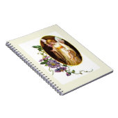 Carnet Ange avec harpe et fleurs de clématite (Côté Droit)