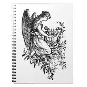 Carnet Ange avec l'harpe et la Flora