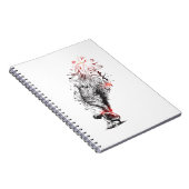 Carnet Ange créatif aux ailes longues, dessin dessiné à l (Côté Droit)