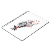 Carnet Ange créatif aux ailes longues, dessin dessiné à l (Côté gauche)
