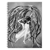 Carnet Ange déchu gris (Devant)