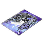 Carnet Ange déchu gris & bleu (Côté gauche)