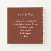 Carnet Ange gardien avec prière (Dos)