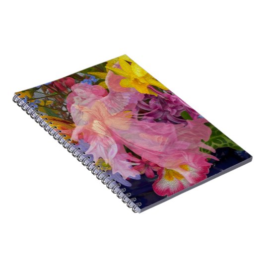 Carnet Ange rose avec l'enfant (Côté Droit)