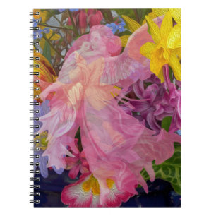Carnet Ange rose avec l'enfant