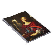 Carnet Ange tenant le vase et la serviette  (Côté Droit)