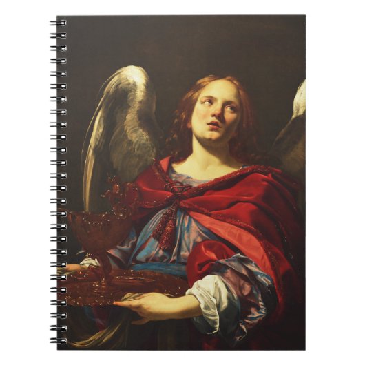 Carnet Ange tenant le vase et la serviette (Devant)
