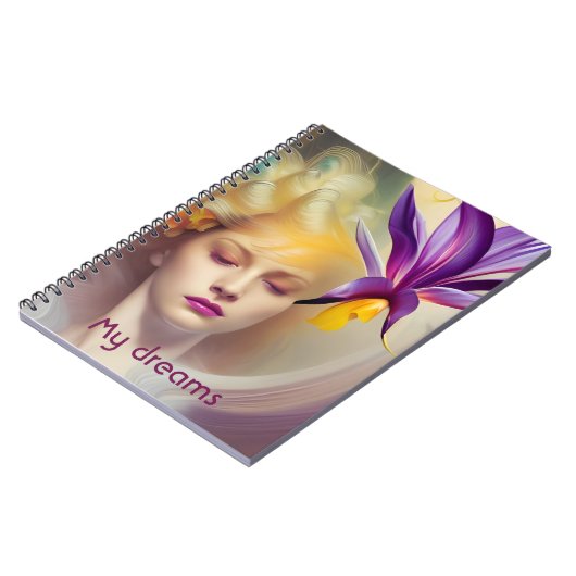 Carnet Angel avec orchidée (Côté gauche)