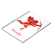 Carnet Angel Cupid Red Cherub (Côté gauche)