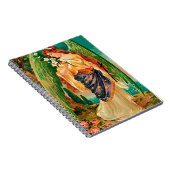 Carnet Angel holding a floral branch (Côté Droit)