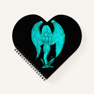 Carnet Angel, Noir et Vert design