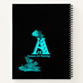 Carnet Angel, Noir et Vert design (Dos)