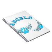 Carnet Angel Pis Animaux En Bleu (Côté Droit)