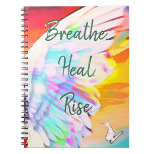 Carnet Angel Wing Arc-en-ciel - Beurre Respirer Heal Rise