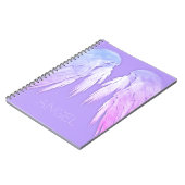 Carnet ANGEL WINGS Fairy Purple Nom personnalisé (Côté gauche)