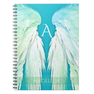 Carnet ANGEL WINGS Monogramme Nom Fresh Ombre