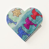 Carnet Anges de Noël Avec Trumpets Coeur (Dos)
